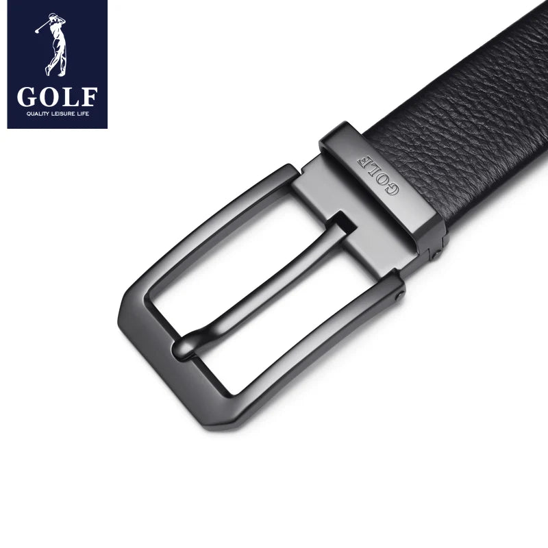 GOLF Men's Genuine Leather Needle Buckle Youth Belt
