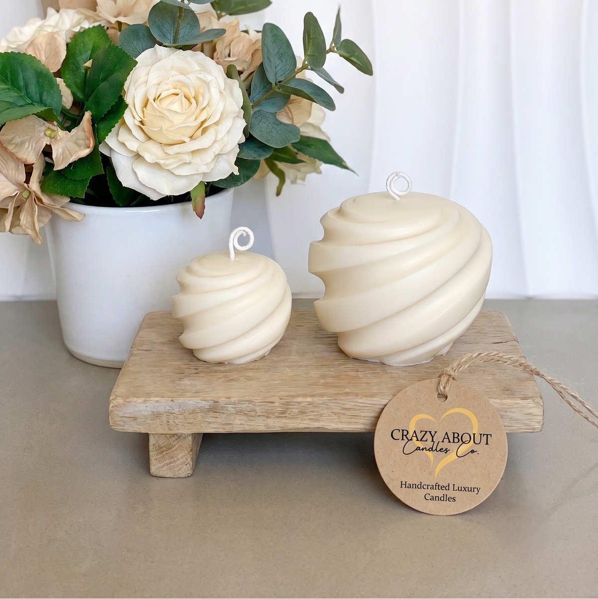 Swirl-ljus | Minimalistisk skapelse