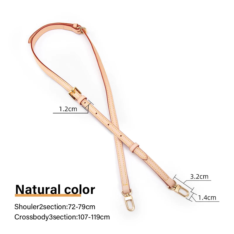 CRAZYSMITH Bag Strap for LV Speedy Shoulder Straps Genuine Leather Long Replacement Adjustable Crossbody Belts Bag Accessories