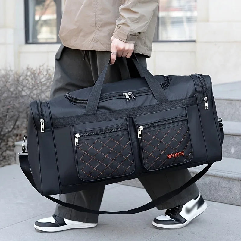 Bolsa de viaje de nailon de gran capacidad con múltiples bolsillos