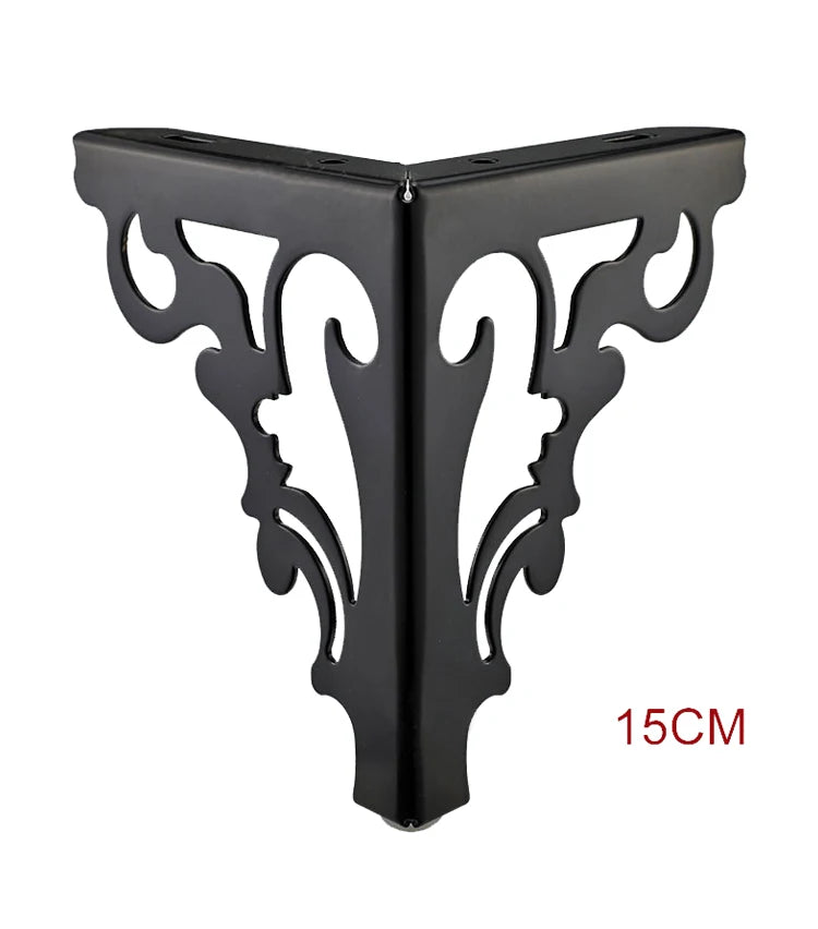 4Pcs/Set Metal Polished Sofa Chair Legs 15/12cm Modern Hollow Patten Table Cabinet Bed Feet Furniture Accessories