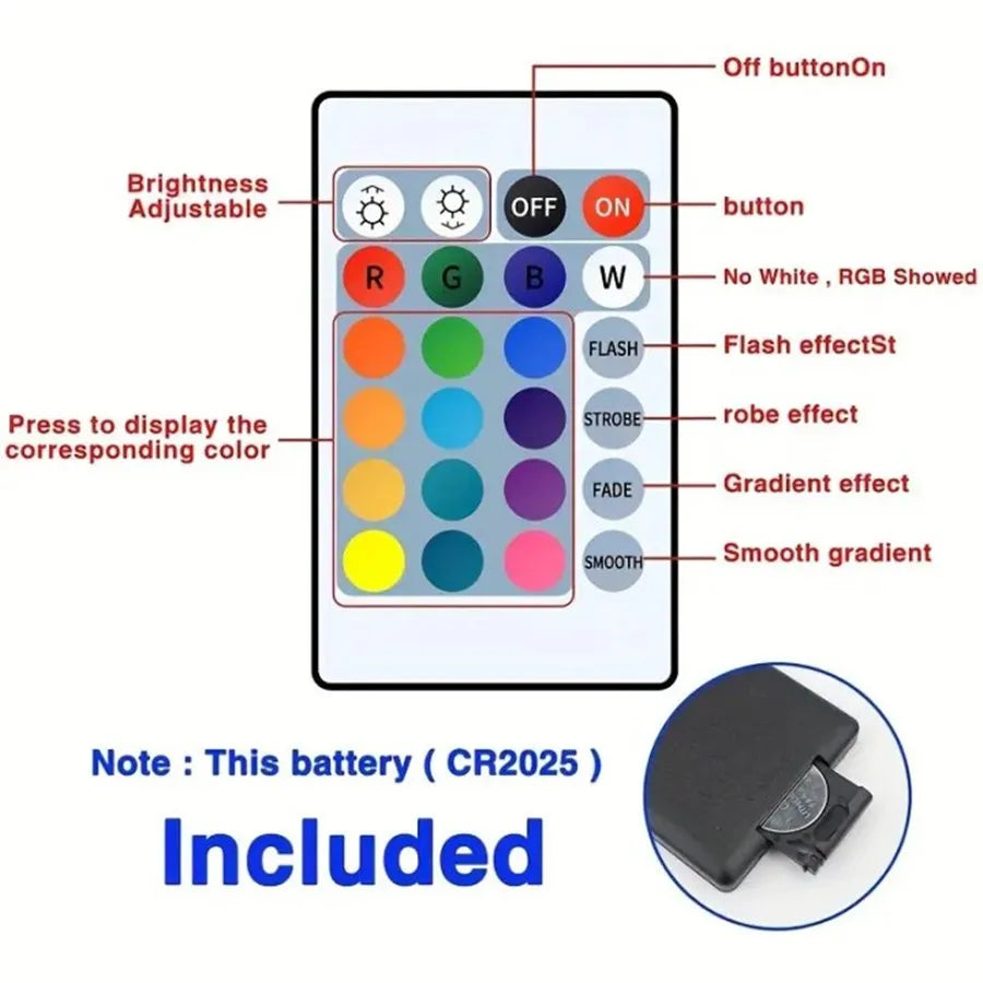 Tira de luces LED Bluetooth SMD 5050 flexible con control por aplicación