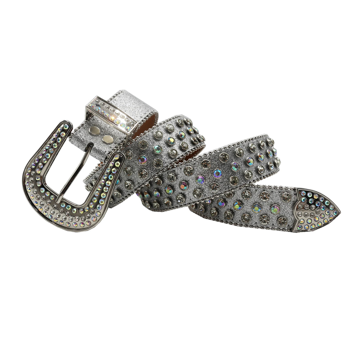 Cinturón de lujo con diamantes de imitación, hebilla de aguja, decorado con cristales, cinturón de strass para mujer, ideal para vaqueros
