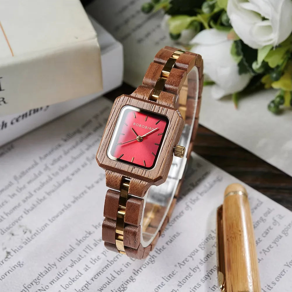 BOBO BIRD Navy Blue Couple Watches Top Luxry Brand Lover Wooden Quartz Wristwatch Personalized Engraved Reloj Mujer Dropshipping