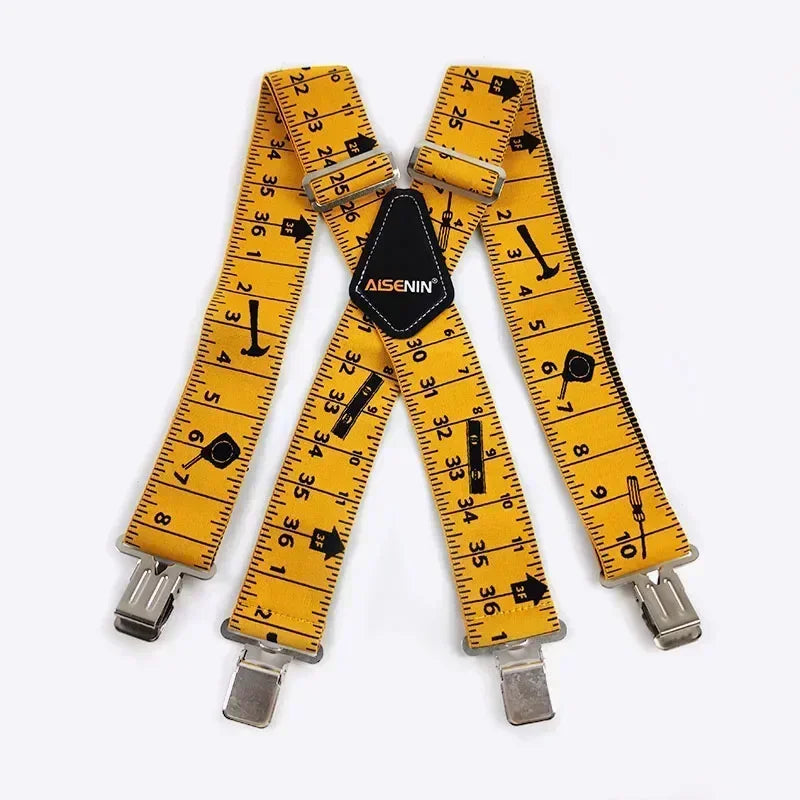 1Pc 5*120cm Men's Adult X-Type 4 Clips High Elastic Suspender Adjustable Heavy Duty Braces  Belt Suspenders Male Jockstrap