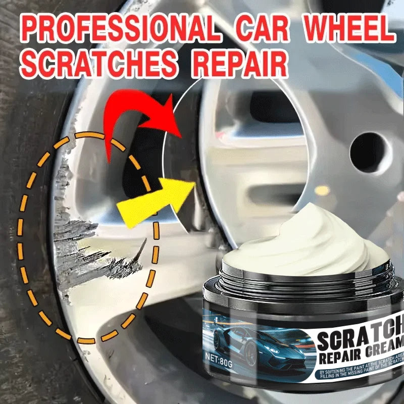 Automobile wheel rim scratch reconditioning paste, tire rim scratch paint repair paste - aluminum alloy wheel hub repair