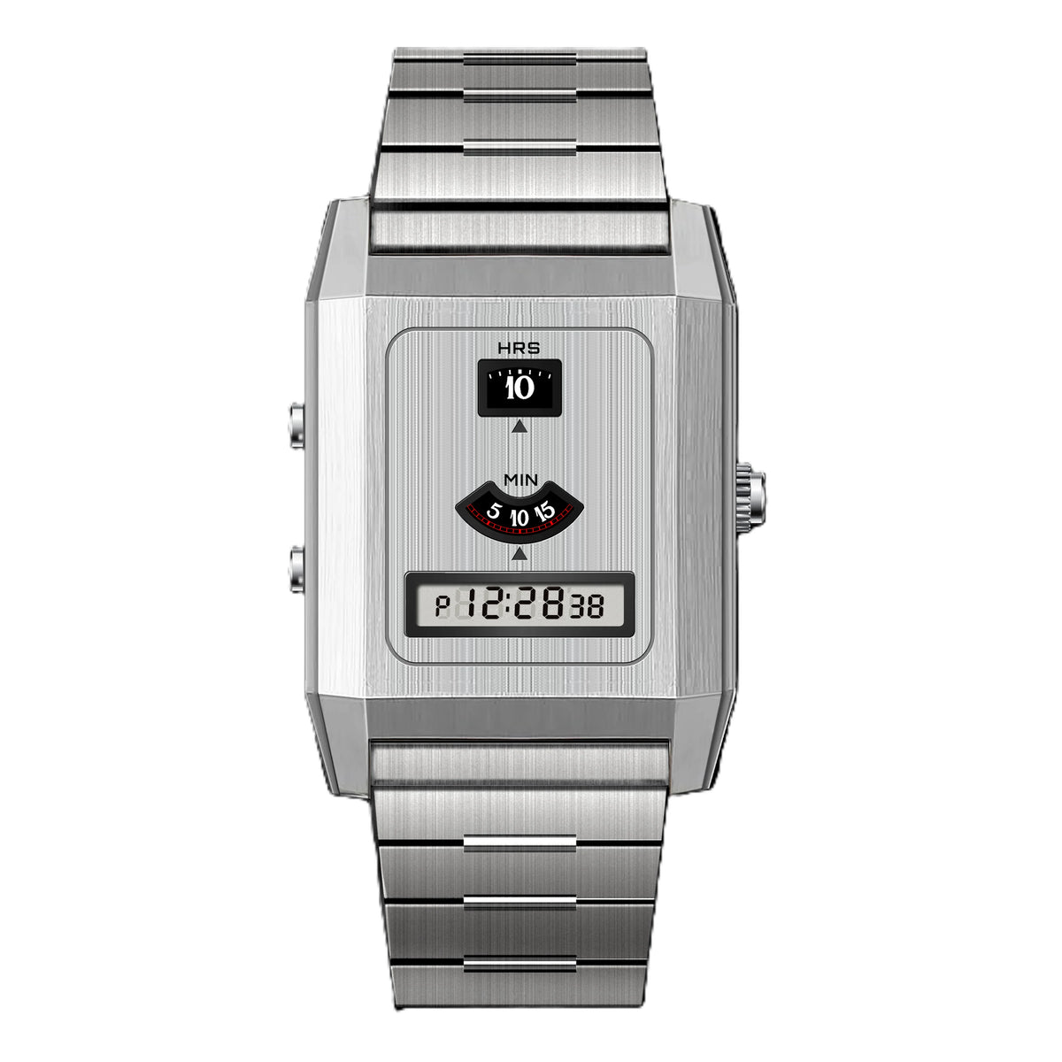 Reloj digital retro para parejas C-0po, accesorio de tiempo casual y diario para combinar