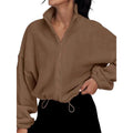 Women's Stand-Up Neck Zipper Cardigan Sweatshirt Autumn Winter