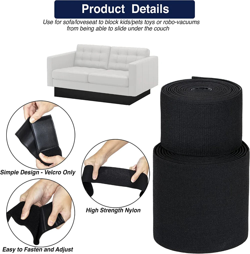 3/6m Toy Blocker Dustproof Stopper Adhesive Strap Prevents Pet Toys From Entering the Bottom of Sofe Blocker Sofa Edge Bafflev