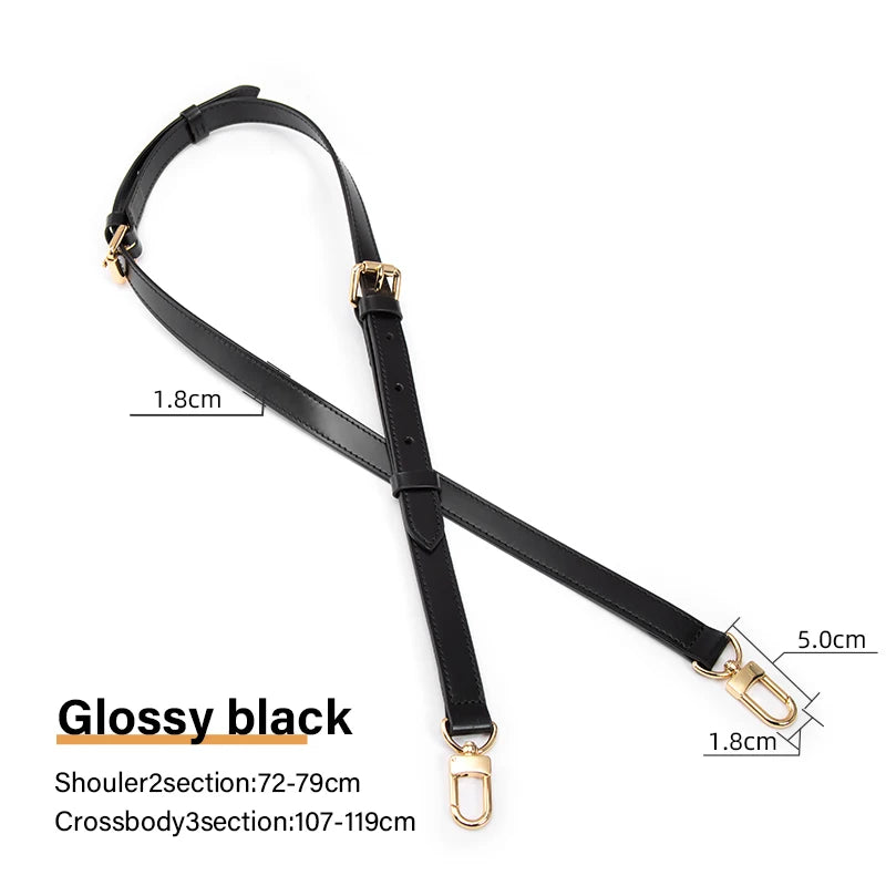 CRAZYSMITH Bag Strap for LV Speedy Shoulder Straps Genuine Leather Long Replacement Adjustable Crossbody Belts Bag Accessories