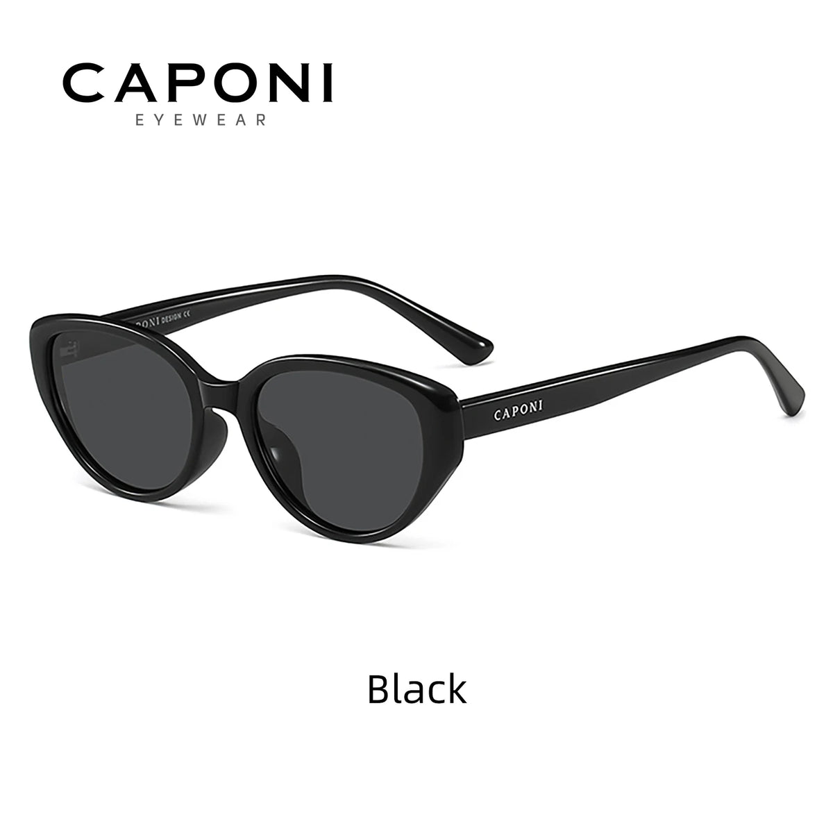 Gafas de sol para mujer CAPONI ojo de gato polarizadas con lentes marrones UV400