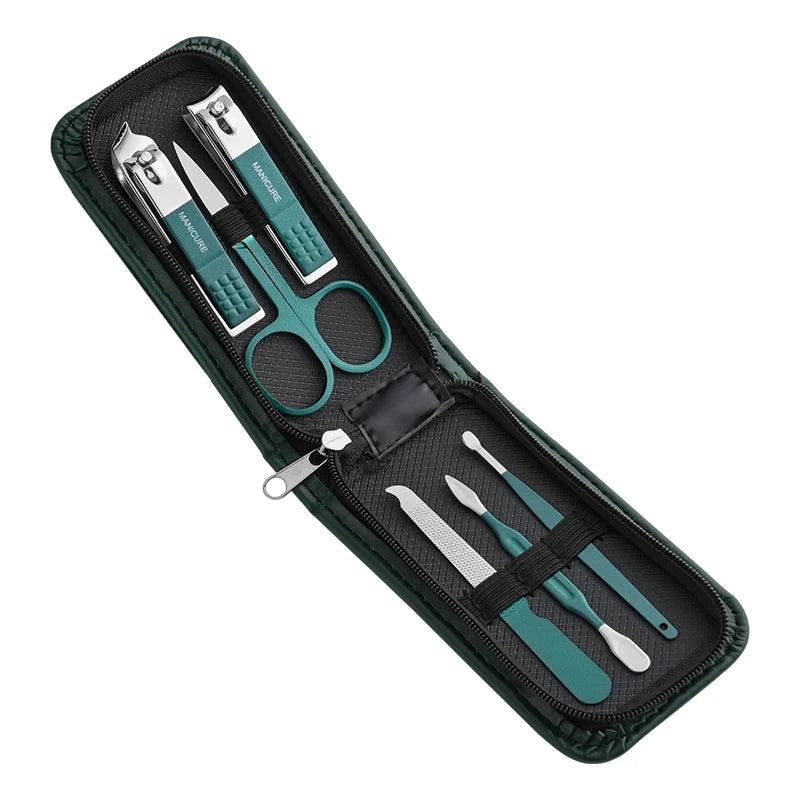 Nail Scissors Set Household High End Mens and Womens Special Nail Clippers Manicure Beauty Tools 6 Piece Portable Household