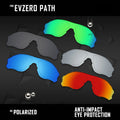 OOWLIT Polarized Lenses Replacements for Oakley EVZero Path OO9308 Sunglasses - Multi Color