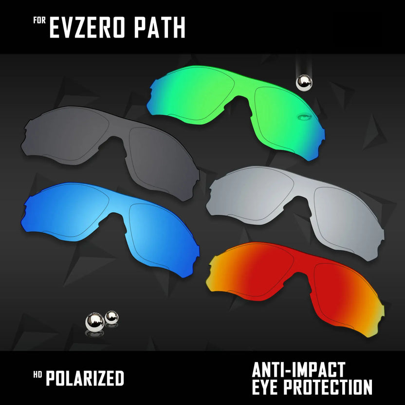 OOWLIT Polariserade utbyteslinser för Oakley EVZero Path OO9308 solglasögon - Flerfärgade