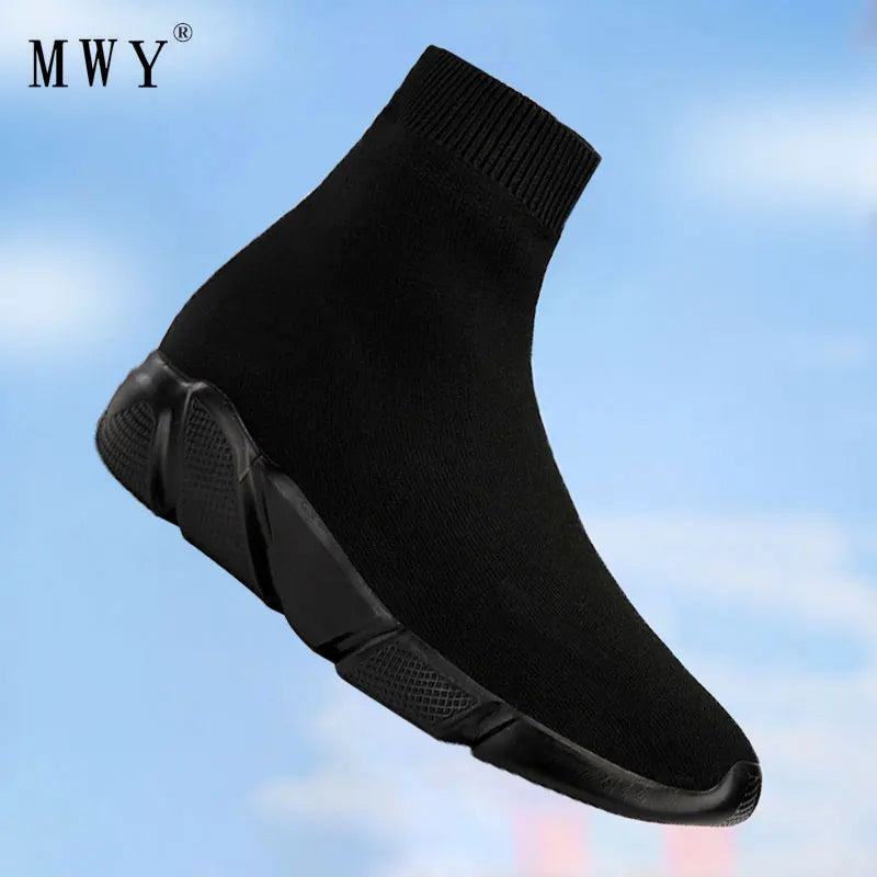 MWY Socks Running Shoes Women's Sneakers Sports Shoes for Women Man Breathable Casual Elasticity Platform Vulcanize Ankle Boots