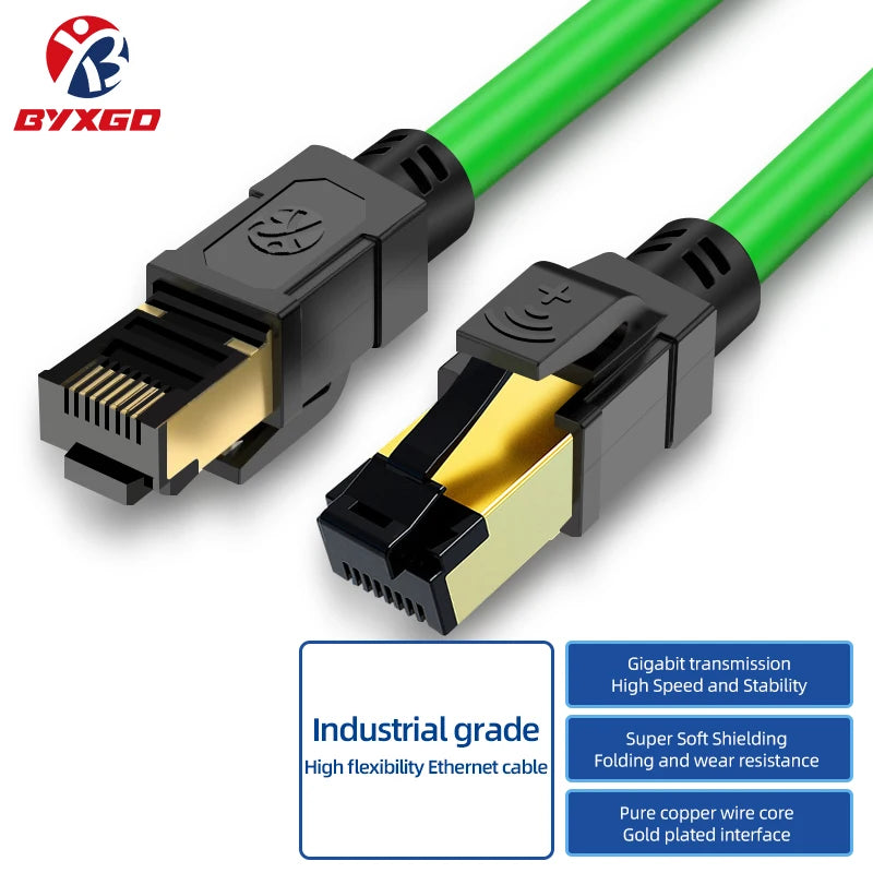 Cable Ethernet industrial RJ45 flexible blindado SFTP Cat5e BYXGD