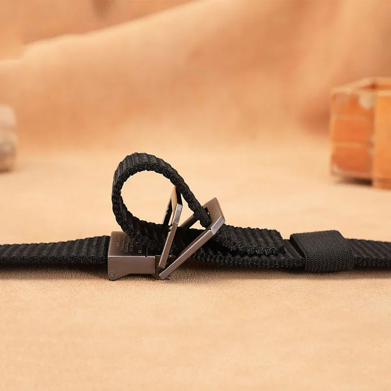Men Belt Nylon Webbing Fabric Tactical Army Canvas Casual Fashion Luxury Designer Jeans Belt for Men Military Sports Strap HB009