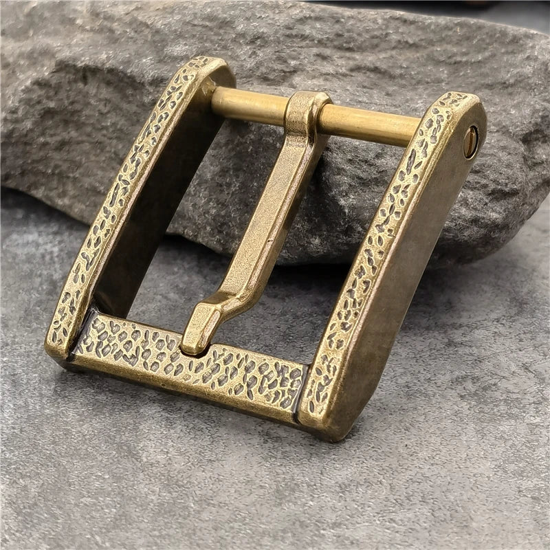 Heavy Solid Brass Men's Belt Buckle 40mm Vintage Style