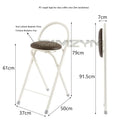 Taburete alto de bar, plegable, moderno, silla de mostrador para cafetería, taburete con respaldo arqueado para cocina, jardín interior, cafetería o restaurante