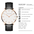 Japan Quartz Movt Men Simple Waterproof Fashion Brand Black Nylon Sport Casual Watches Men Women Unisex Wristwatch