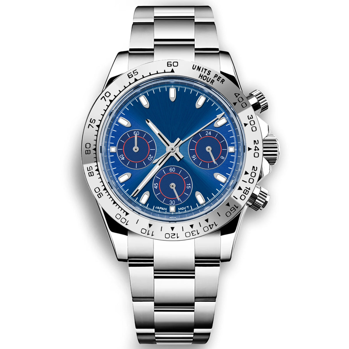 Custom Logo Quarts Watches VK63 Watch Gentleman Casual Fashion Luminous 5ATM Waterproof Chronograph Watches for Men High-Quality