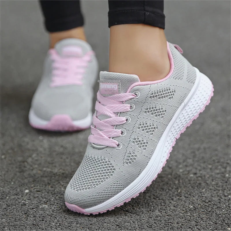 Women Casual Shoes Breathable Mesh Vulcanized Shoes Woman White Sneakers Women Feminino Gym Woman Tennis Shoes Women's Sneakers