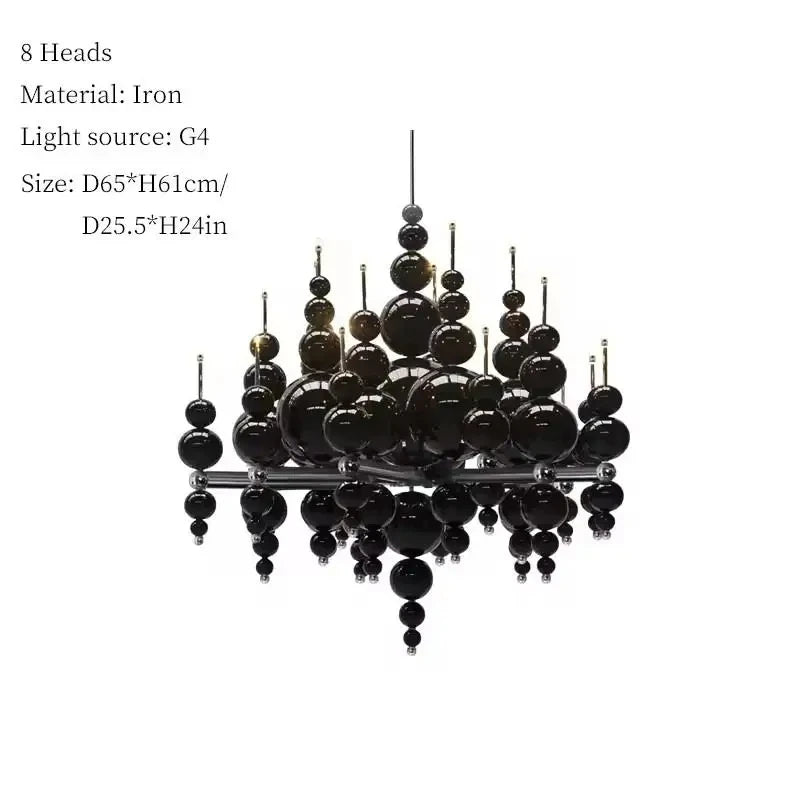 Modern Nordic Iron Ceiling Chandelier with LED G4 Bulbs