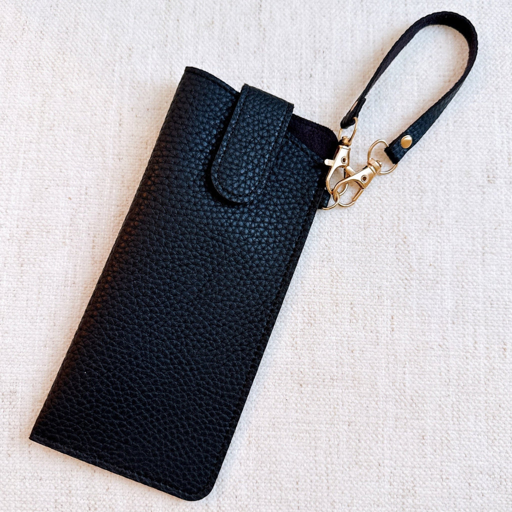 Simply Button Up Glass Case Bag Charm