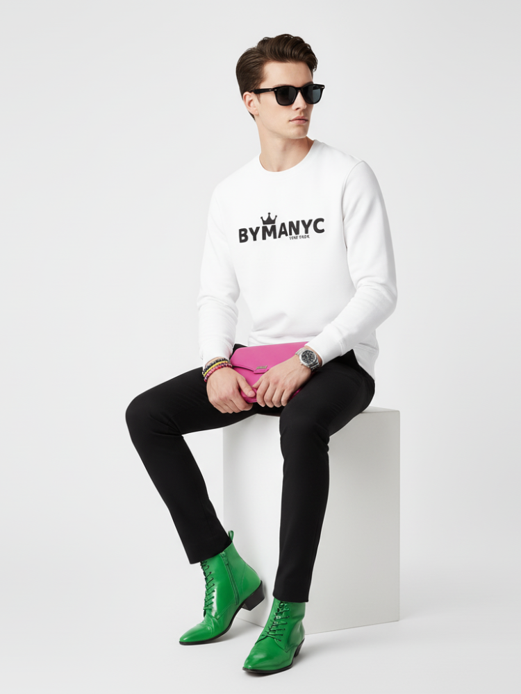 Unisex ekologisk sweatshirt LOVE MANHATTAN – BYMANYC ® New York | Eco Urban Style