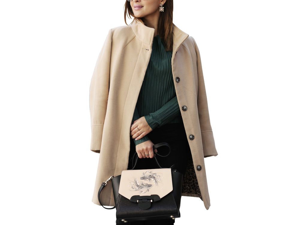 Koi Small Black Satchel