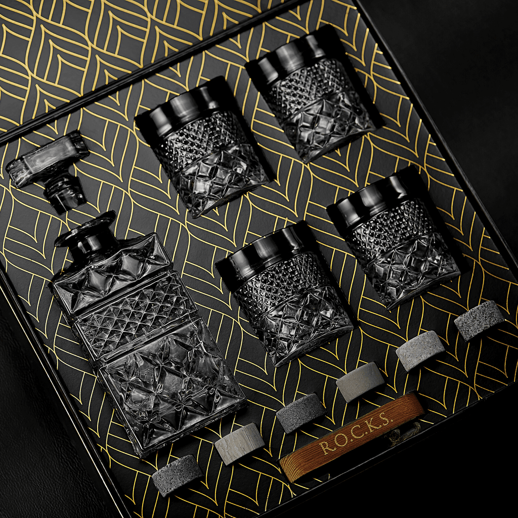 Set de regalo de decantador de whisky