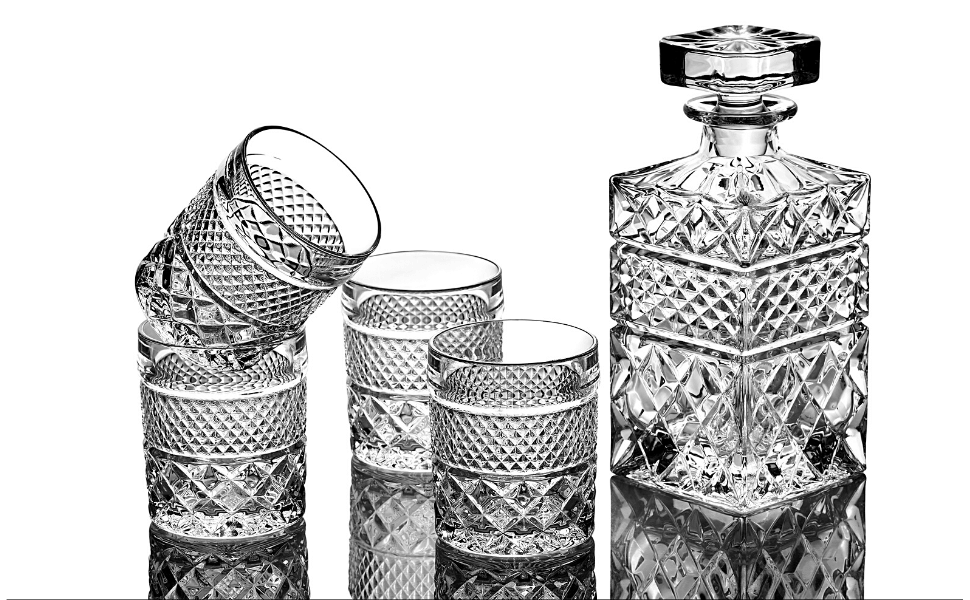 Set de regalo de decantador de whisky