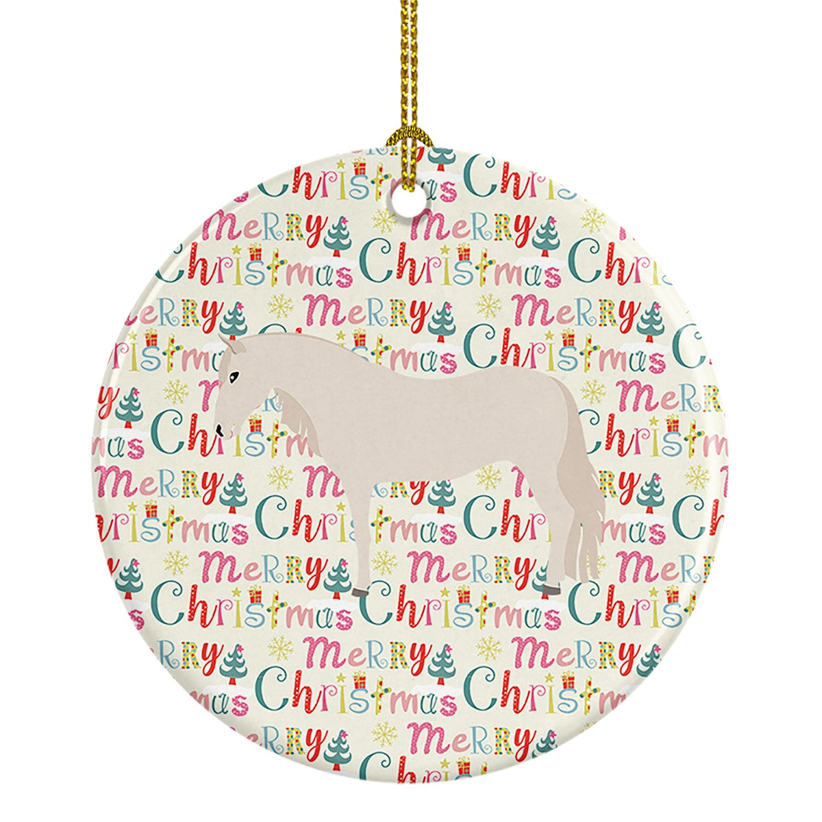 Paso Fino Horse Christmas Ceramic Ornament