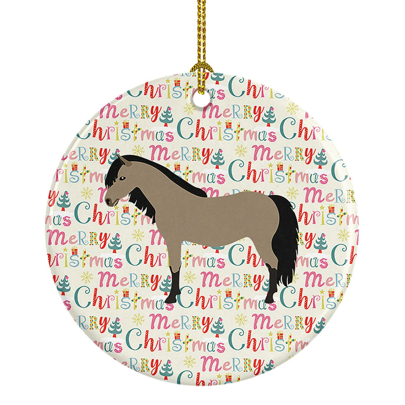 Welsh Pony Horse Christmas Ceramic Ornament