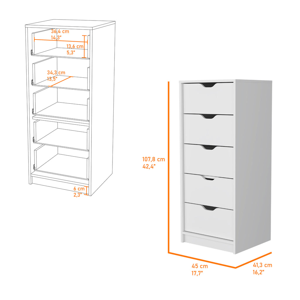 Juego de dormitorio de 2 piezas Raymer, blanco