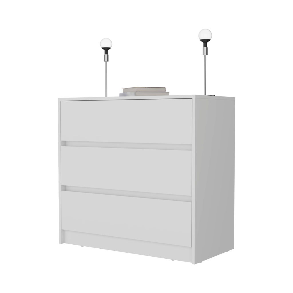 Beloit 3 Piece Bedroom Set, White