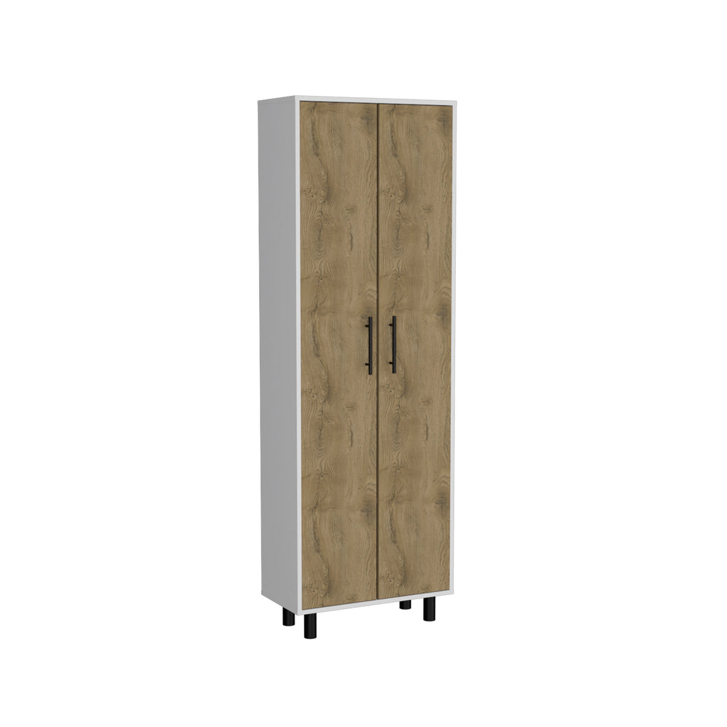 Reston 2 Piece Kitchen Set, White / Light Oak
