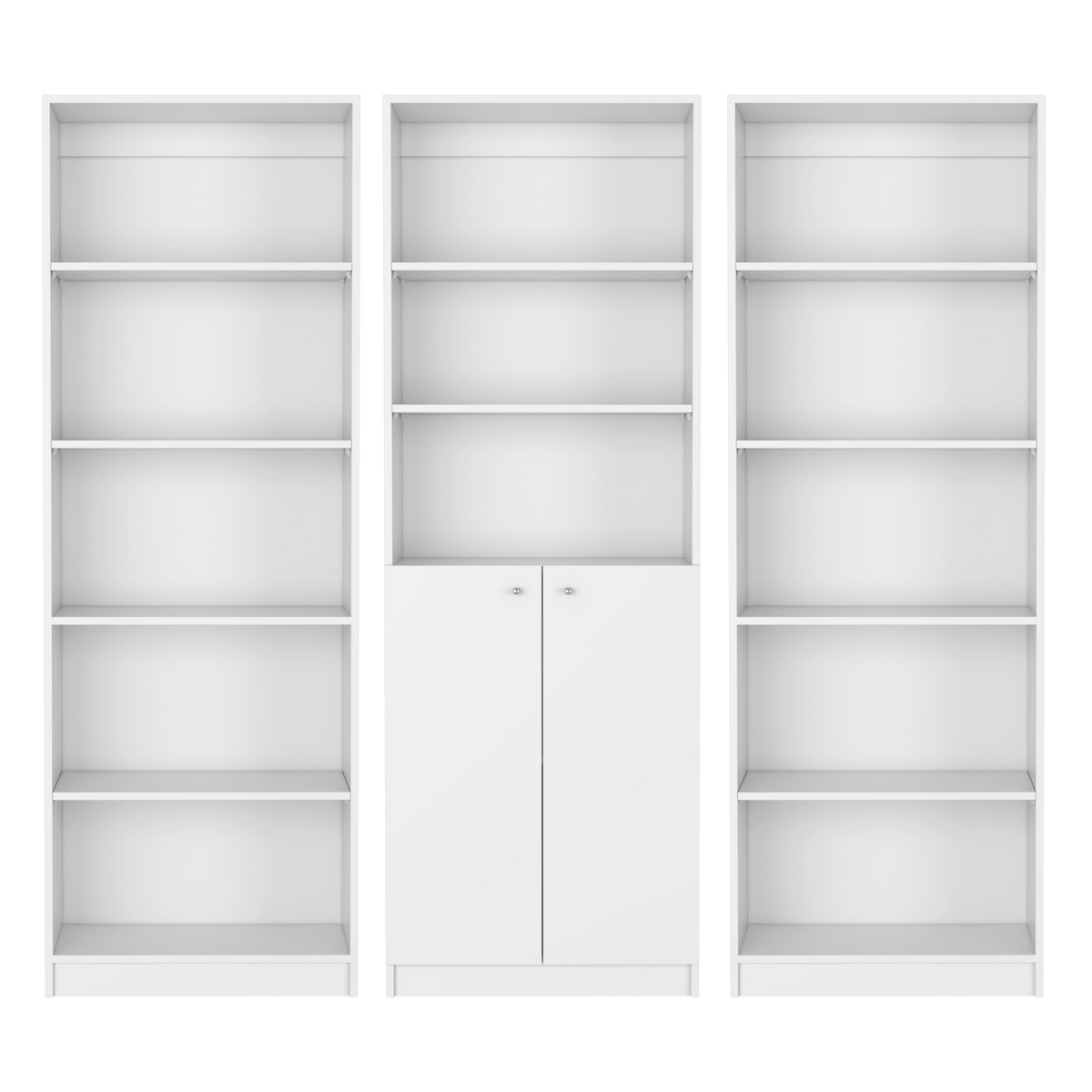 Penrose 3 Piece Living Room Set, White