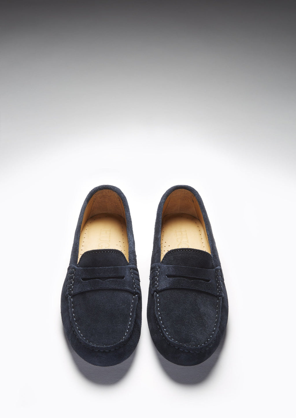 Women's Penny Driving Loafers, Navy Blue Suede