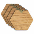 Wooden Coasters - Oak / Set of 4 Coasters