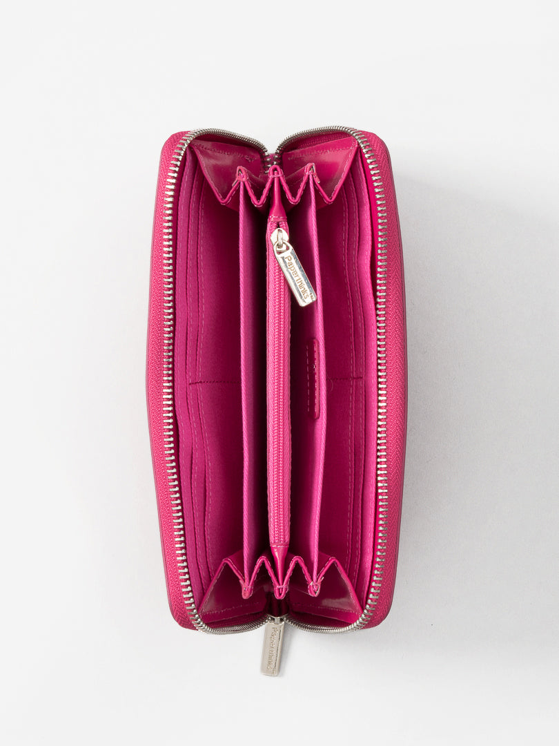 Cartera larga rojo rubí