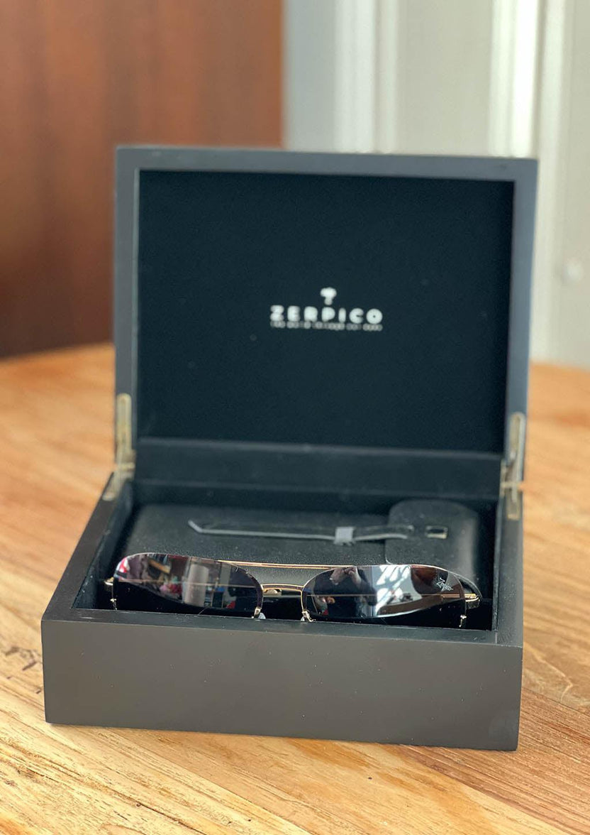 Titanium Aviator-solglasögon - V2 - 24K GULD-pläterade