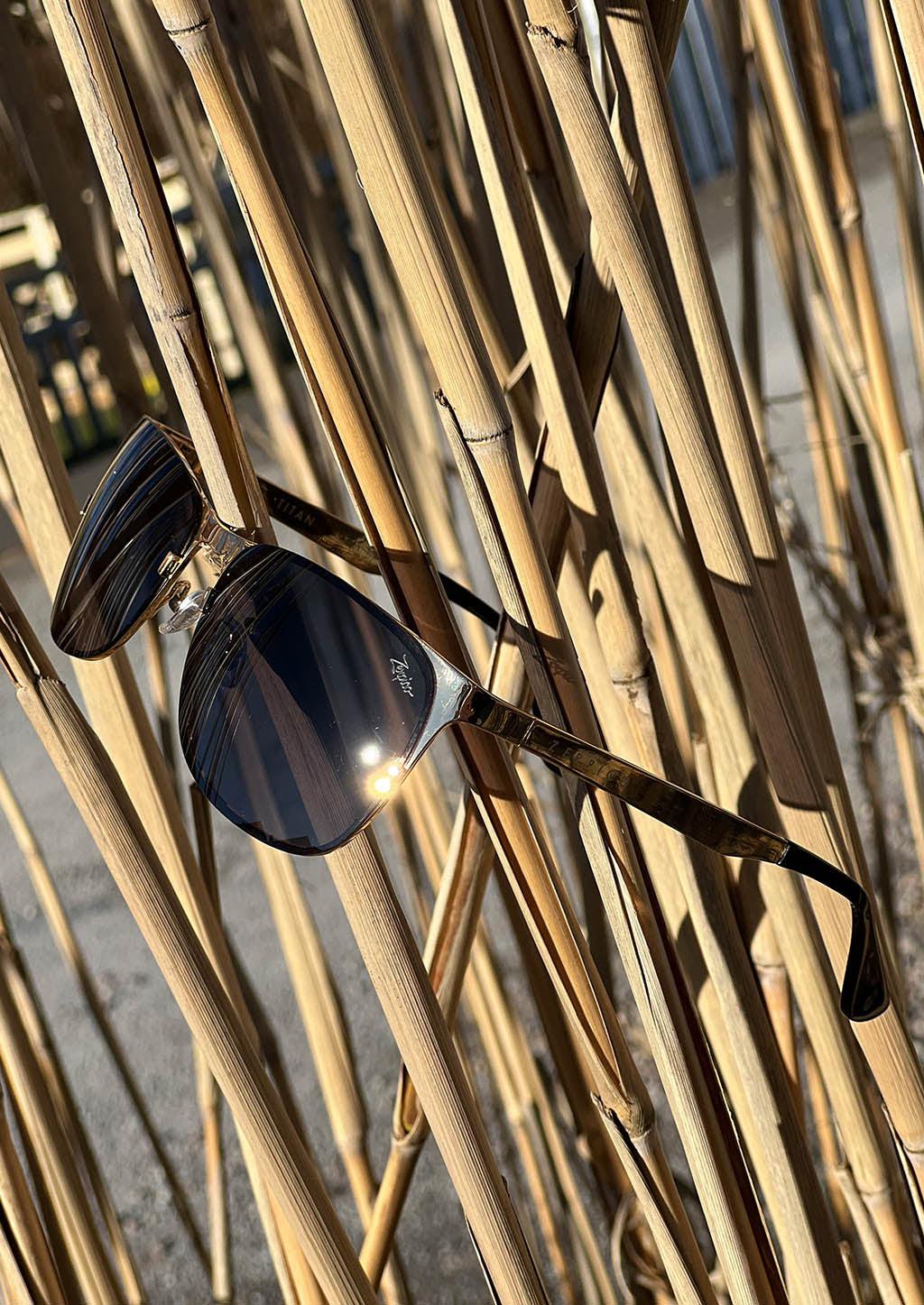 Gafas de sol Wayfarer de titanio - V2 - Chapadas en oro de 24K
