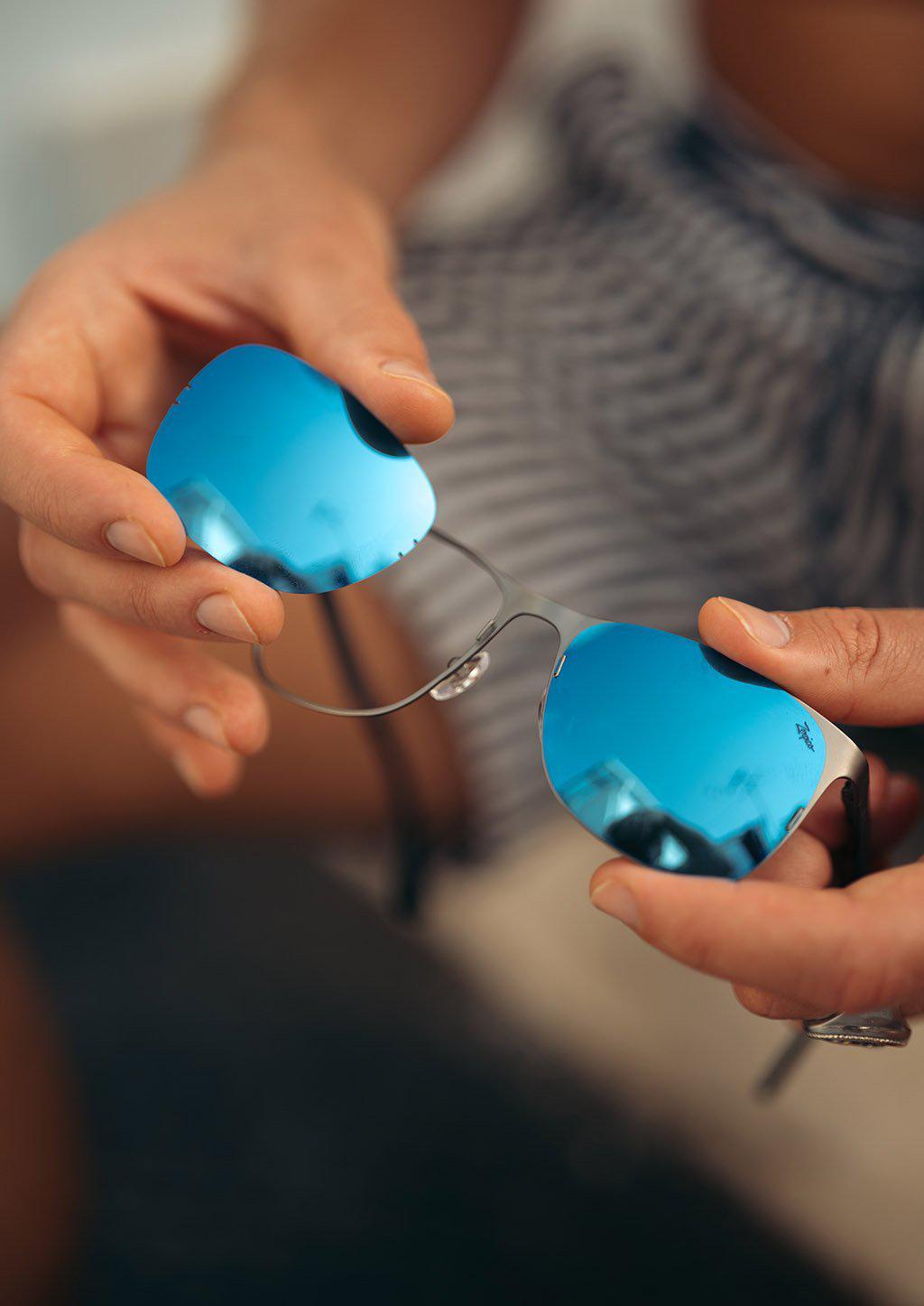 Titanium Wayfarers - V2 - Changeable Lenses