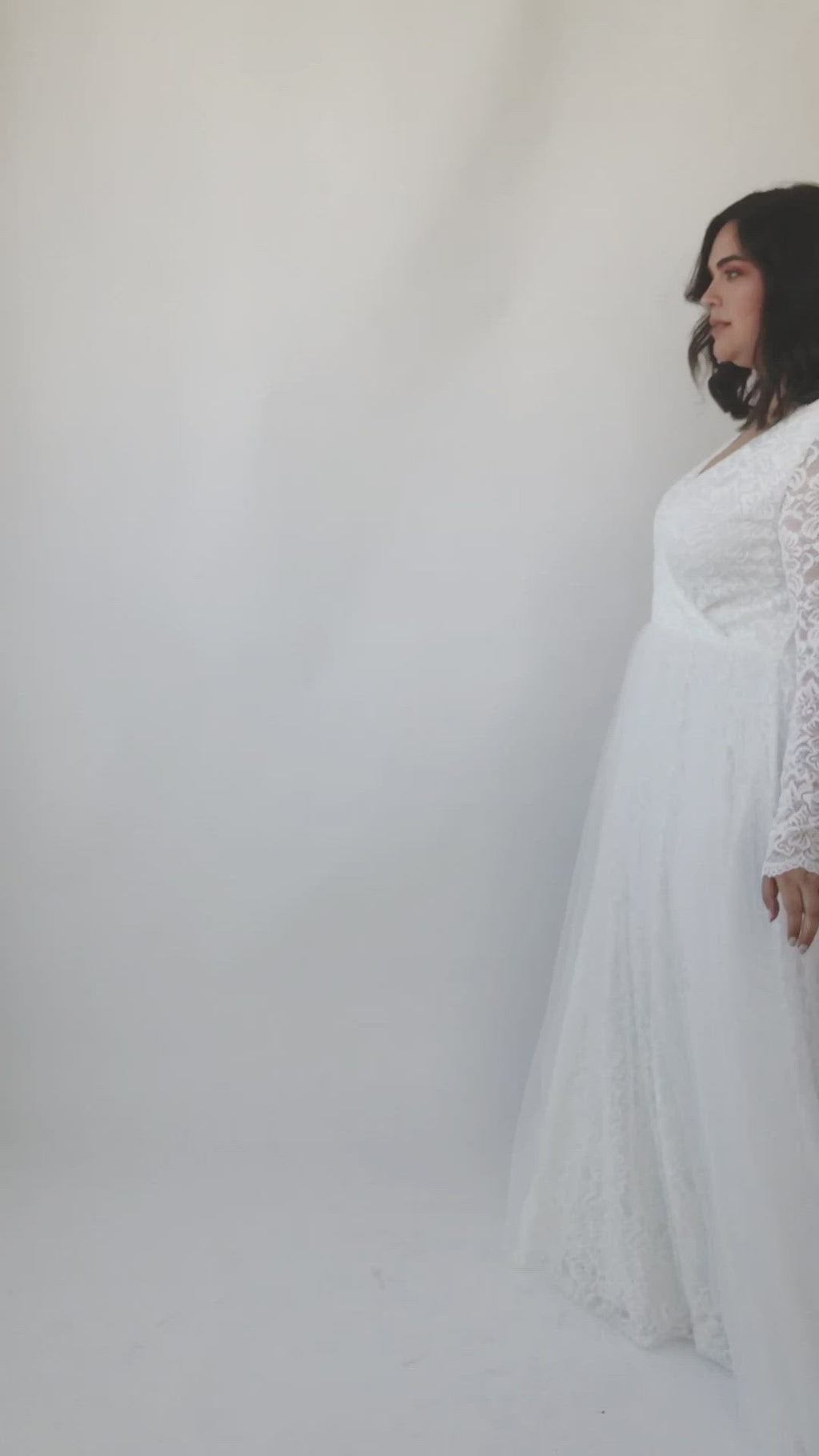 Vestido de tul con curvas #1315