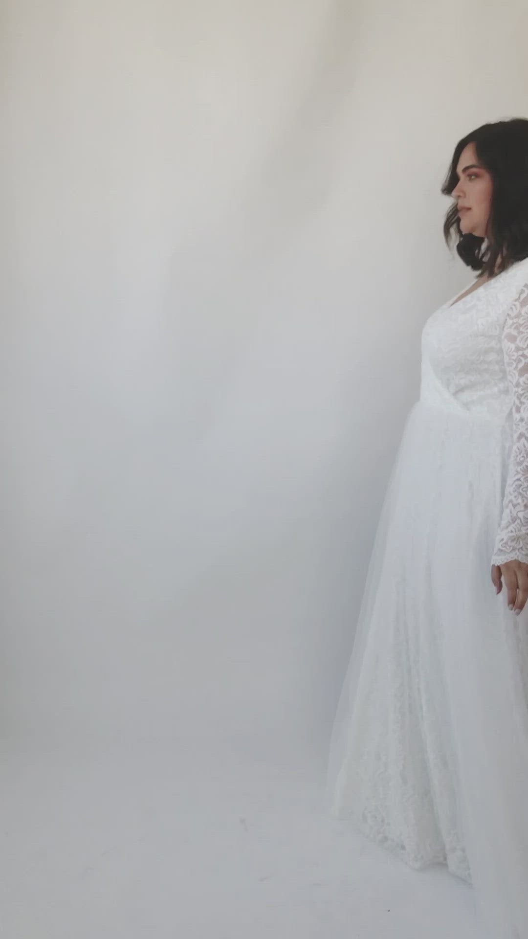 Vestido de tul con curvas #1315