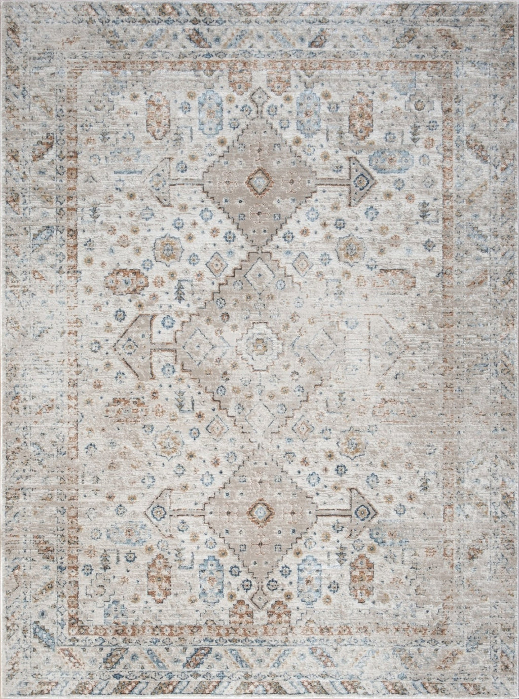 Noble GC_GEN7002 Ivory 2 Ft. X 3 Ft. Area Rug