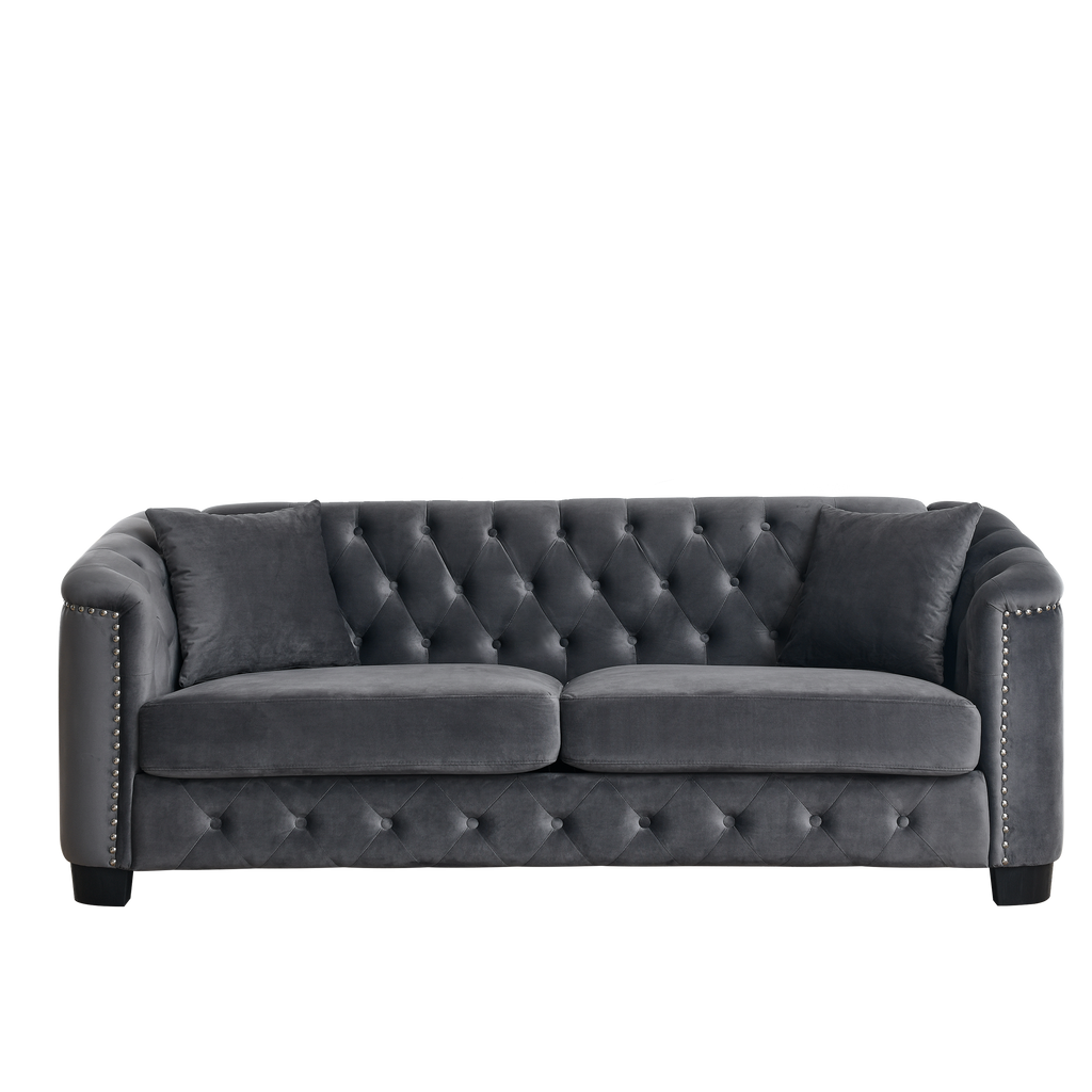 3-Seater + 2-Seater Combination sofa.Velvet Grey