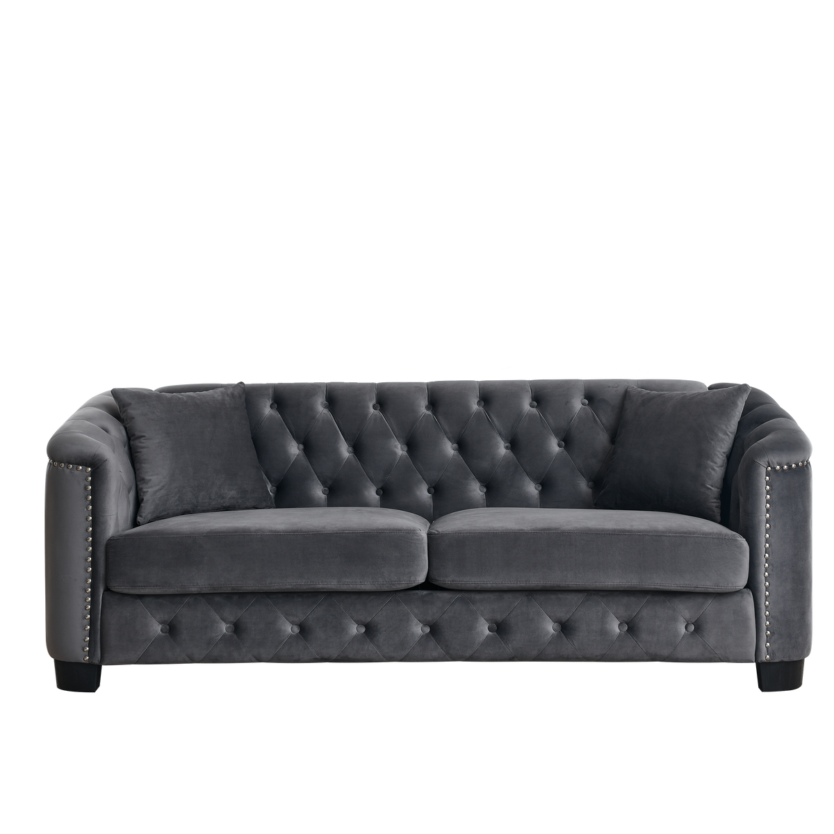 3-Seater + 2-Seater Combination sofa.Velvet Grey