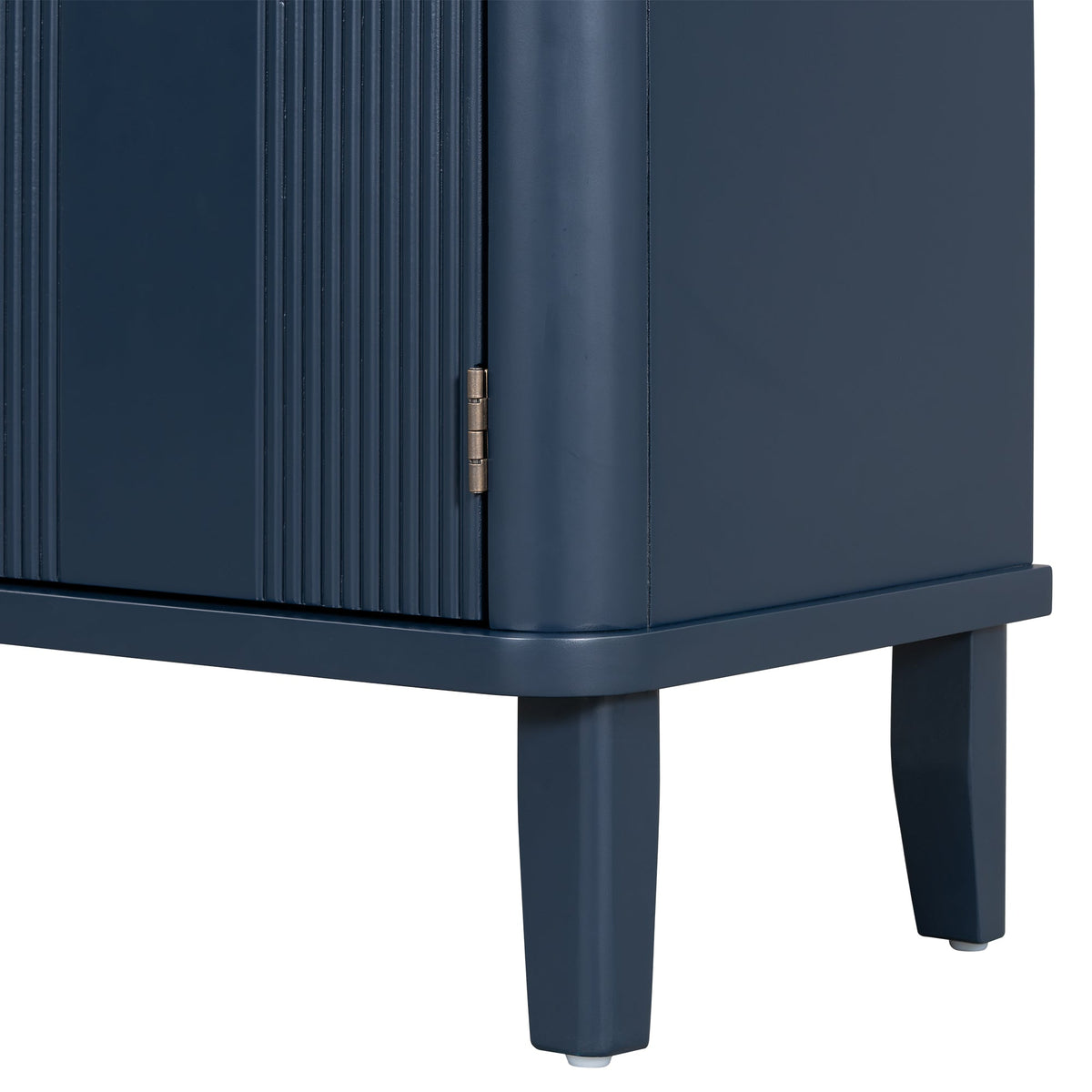 Simple and Atmospheric Solid Wood Veneer Fraxinus Mandschuric Cabinet With Three Acacia Solid Doors,Adjustable, Suitable